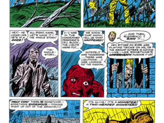 Strange Tales #95. "With My Own Eyes, I Saw...The Two-Headed Thing!!", pg. 3. Jack Kirby
