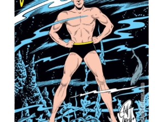 Sub-Mariner Annual #1, pinup by Bill Everett, Namor, Remember Me?, A Portrait of the Atlantean as a Young Man, circa 1940