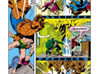 Sub-Mariner #8, pg. 14; pencils, John Buscema; inks, Dan Adkins; Thing, Fantastic Four