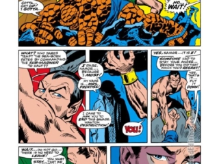 Sub-Mariner #8, pg. 19; pencils, John Buscema; inks, Dan Adkins; Thing, Fantastic Four