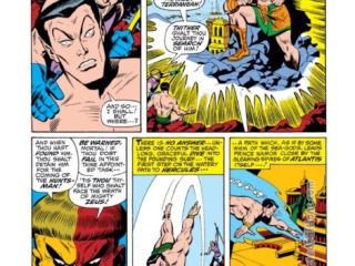 Sub-Mariner #29, pg. 7; pencils, Sal Buscema; inks, Mike Esposito; Hercules, The Huntsman
