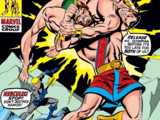 Sub-Mariner #29 cover; pencils, Sal Buscema; inks, uncredited; Hercules, The Huntsman