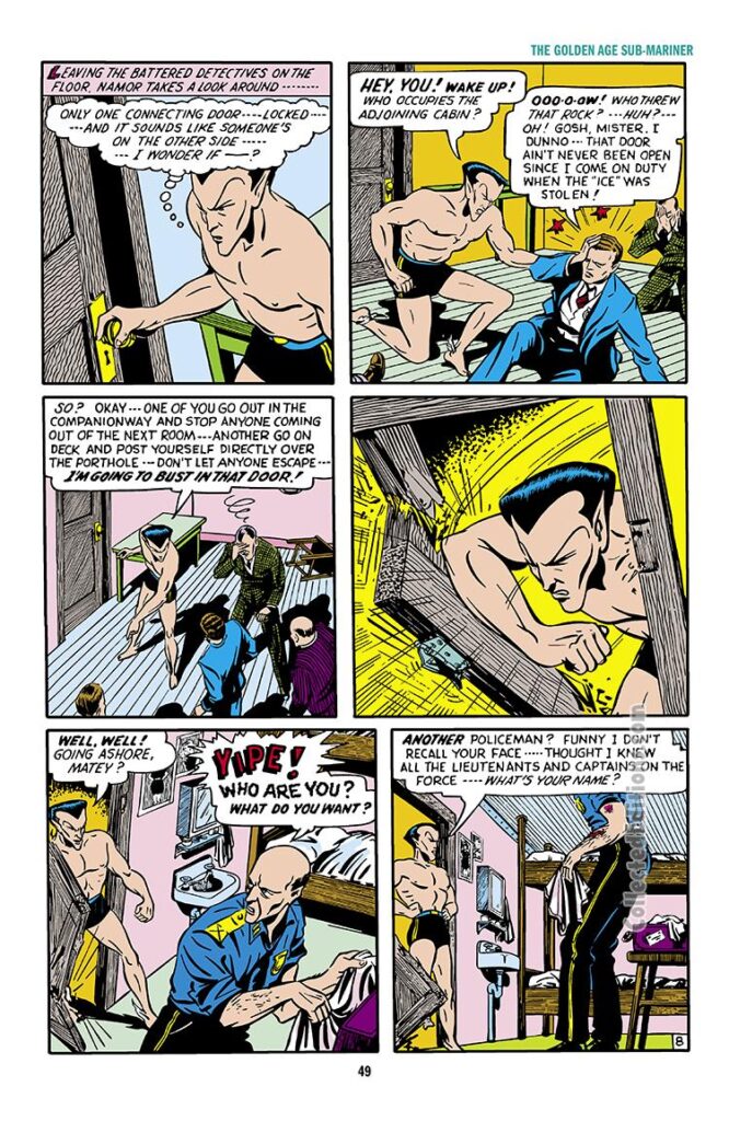 Sub-Mariner Comics #22, pg. 34; &quot;Mr. X...Master of Crime!&quot;, Bill Everett/Golden Age/Prince Namor/Timely&#039;s Greatest