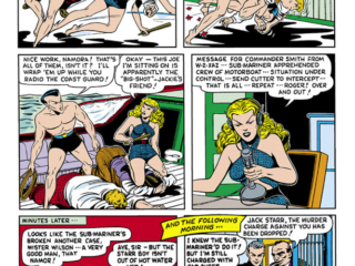 Sub-Mariner Comics #26, pg. 9; "Murder Motor Mart!"; Bill Everett/Golden Age/Timely's Greatest/Prince Namor/Namora