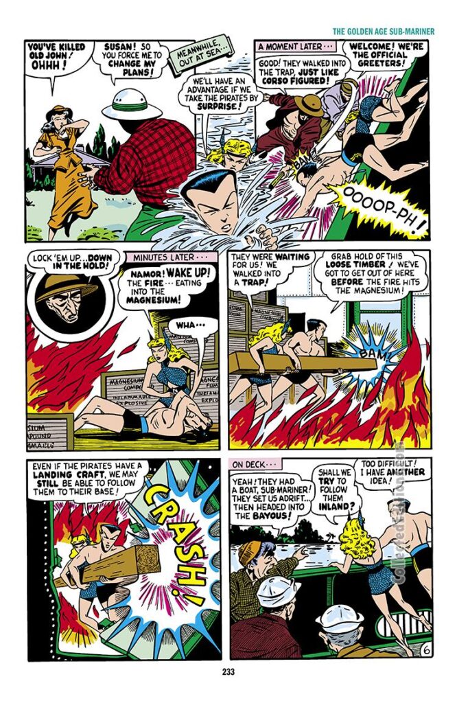 Sub-Mariner Comics #29, pg. 6; &quot;The Mystery of Pirate Cove!&quot;; Bill Everett/Prince Namor/Namora