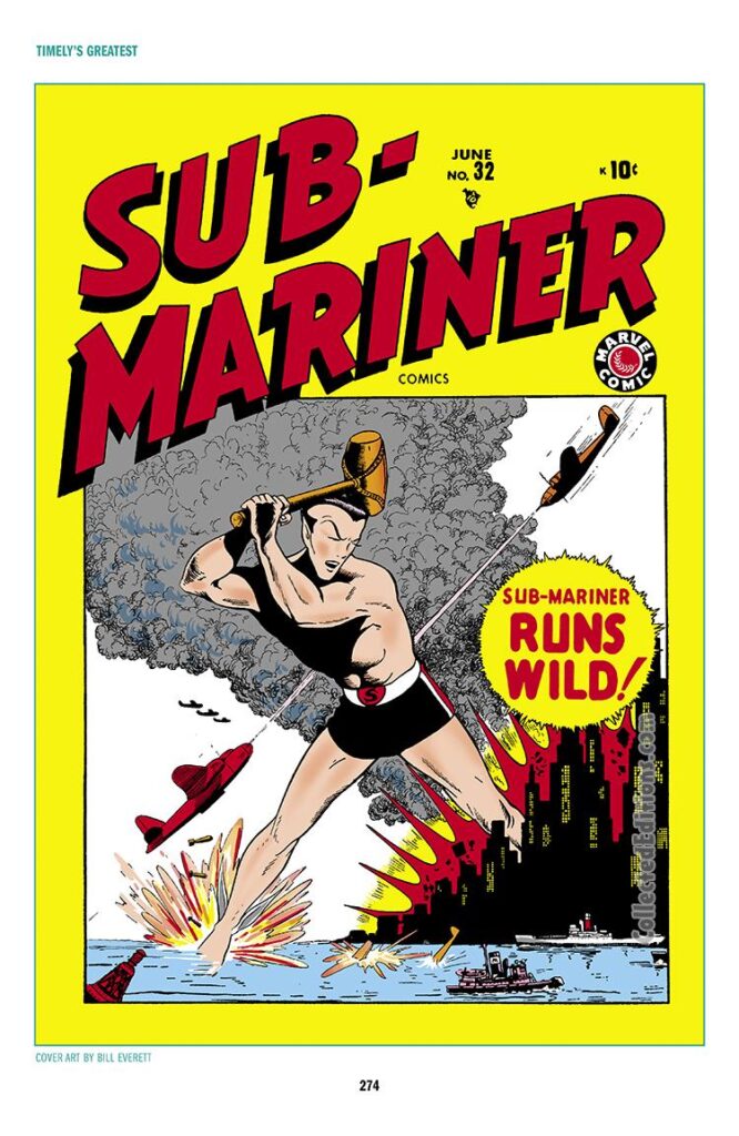 Sub-Mariner Comics #32, cover; Bill Everett/Timely Marvel