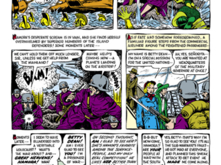 Sub-Mariner Comics #35, pg. 4; "Invasion"; Namora, Bill Everett, Betty Dean