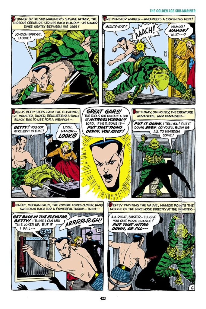 Sub-Mariner Comics #35, pg. 24; &quot;Vengeance!!!&quot;; Prince Namor/Betty Dean/Bill Everett/Atlas Marvel