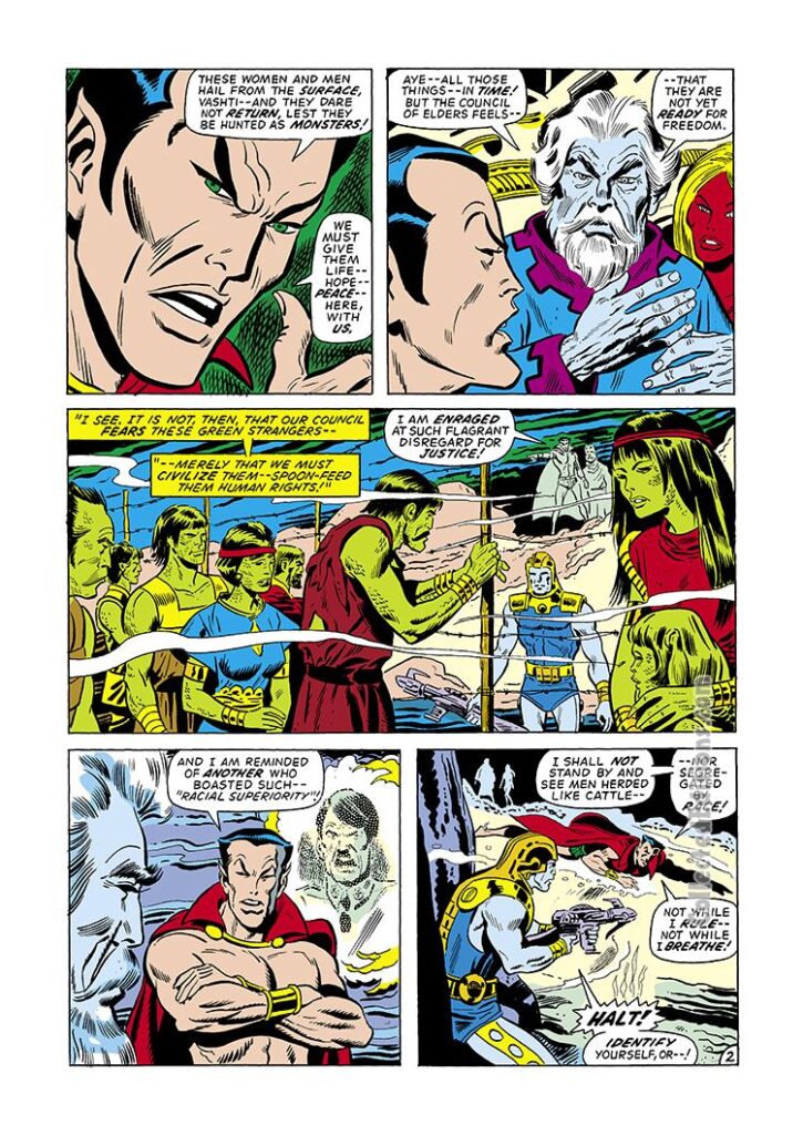 Sub-Mariner #64, pg. 2; pencils, Don Heck; inks, Don Perlin, Atlantis