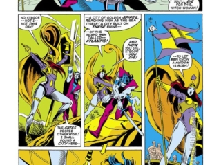 Sub-Mariner #64, pg. 19; pencils, Howard Chaykin; inks, Joe Sinnott; Tales of Atlantis backup story