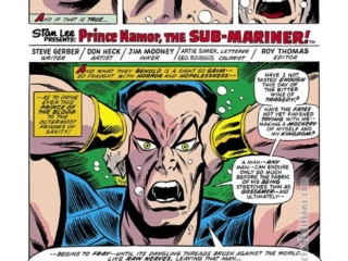 Sub-Mariner #68, pg. 1; pencils, Don Heck; inks, Jim Mooney; On the Brink of Madness