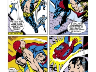 Sub-Mariner #69, pg. 2; pencils, George Tuska; inks, Vince Colletta; Namor vs. Spider-Man