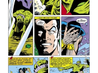 Sub-Mariner #72, pg. 14; pencils, Dan Adkins; inks, Vince Colletta, the Slime-Thing, last issue