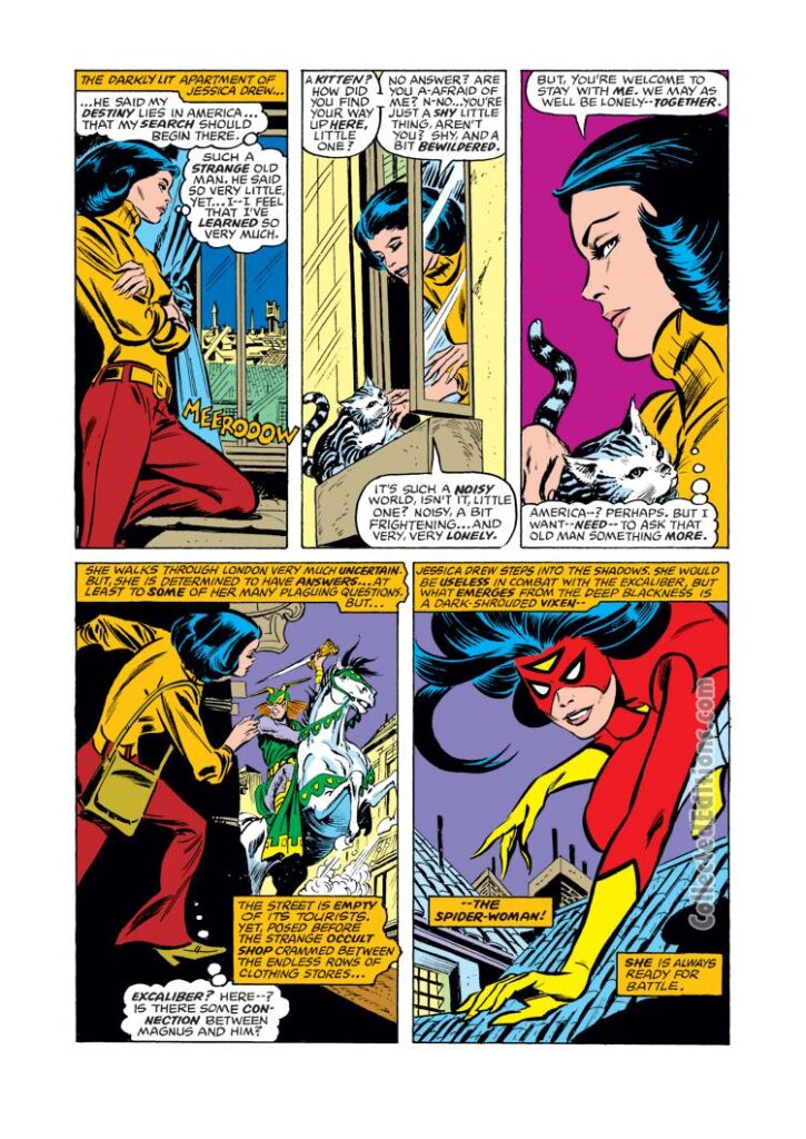 Spider-Woman #2, pg. 13; pencils, Carmine Infantino; Tony DeZuniga; Spider-Woman/Jessica Drew