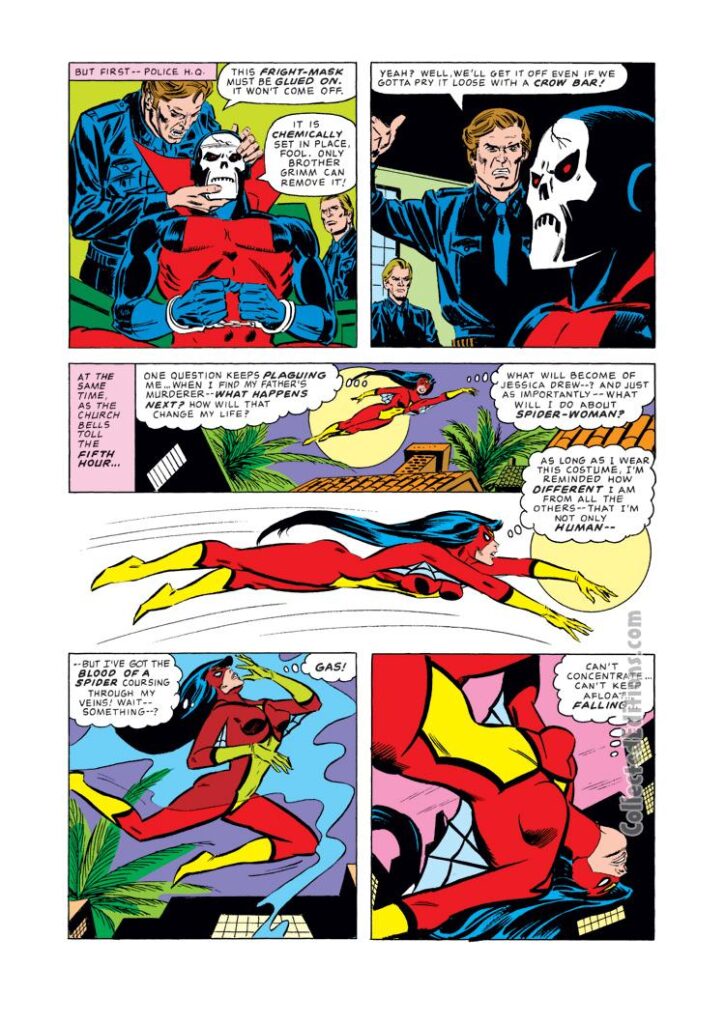 Spider-Woman #3, pg. 15; pencils, Carmine Infantino; Tony DeZuniga; Brother Grimm