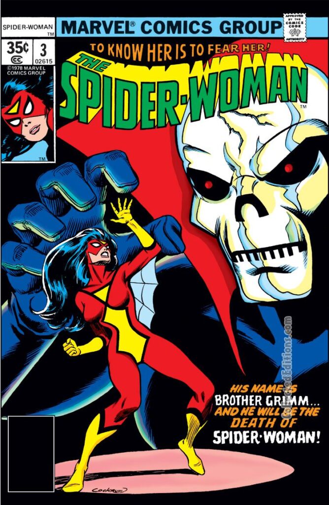 Spider-Woman #3 cover; pencils and inks, Dave Cockrum