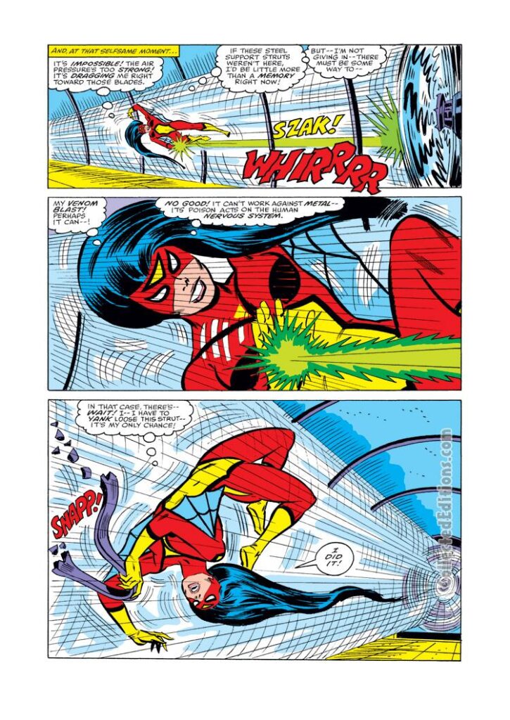 Spider-Woman #4, pg. 13; pencils, Carmine Infantino; Tony DeZuniga