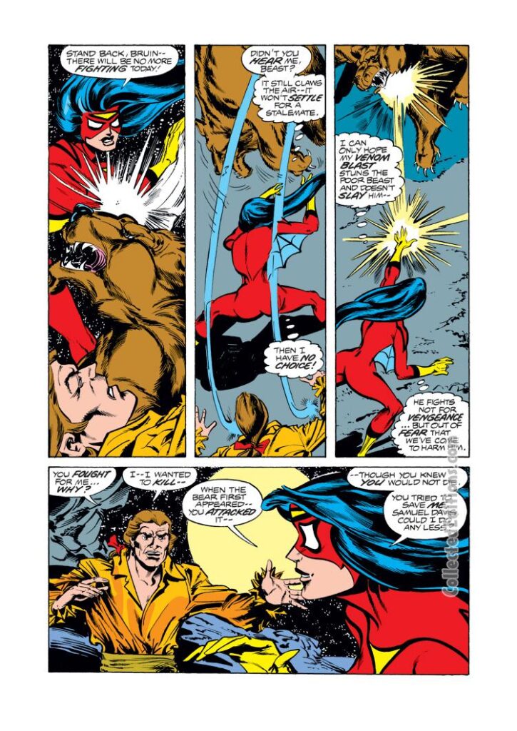 Spider-Woman #8, pg. 8; pencils, Carmine Infantino; Tony DeZuniga