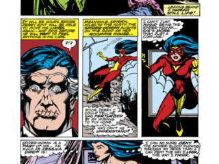 Spider-Woman #9, pg. 4; pencils, Carmine Infantino; inks, Al Gordon; Jerry Hunt, the Needle