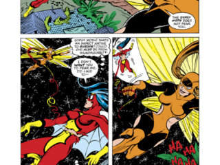 Spider-Woman #10, pg. 11; pencils, Carmine Infantino; Gypsy Moth