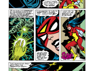 Spider-Woman #13, pg. 14; pencils, Carmine Infantino; The Shroud