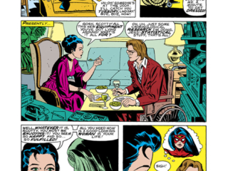 Spider-Woman #21, pg. 9; pencils, Frank Springer; inks, Mike Esposito