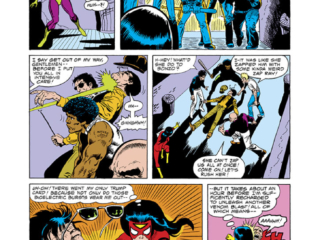 Spider-Woman #23, pg. 4; pencils, Trevor Von Eeden; inks, Mike Esposito