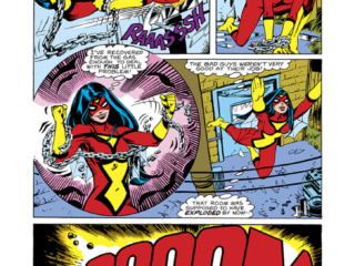 Spider-Woman #25, pg. 3; pencils and inks, Steve Leialoha