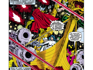 Thor #261, pg. 1; pencils, Walter Simonson; inks, Ernie Chan