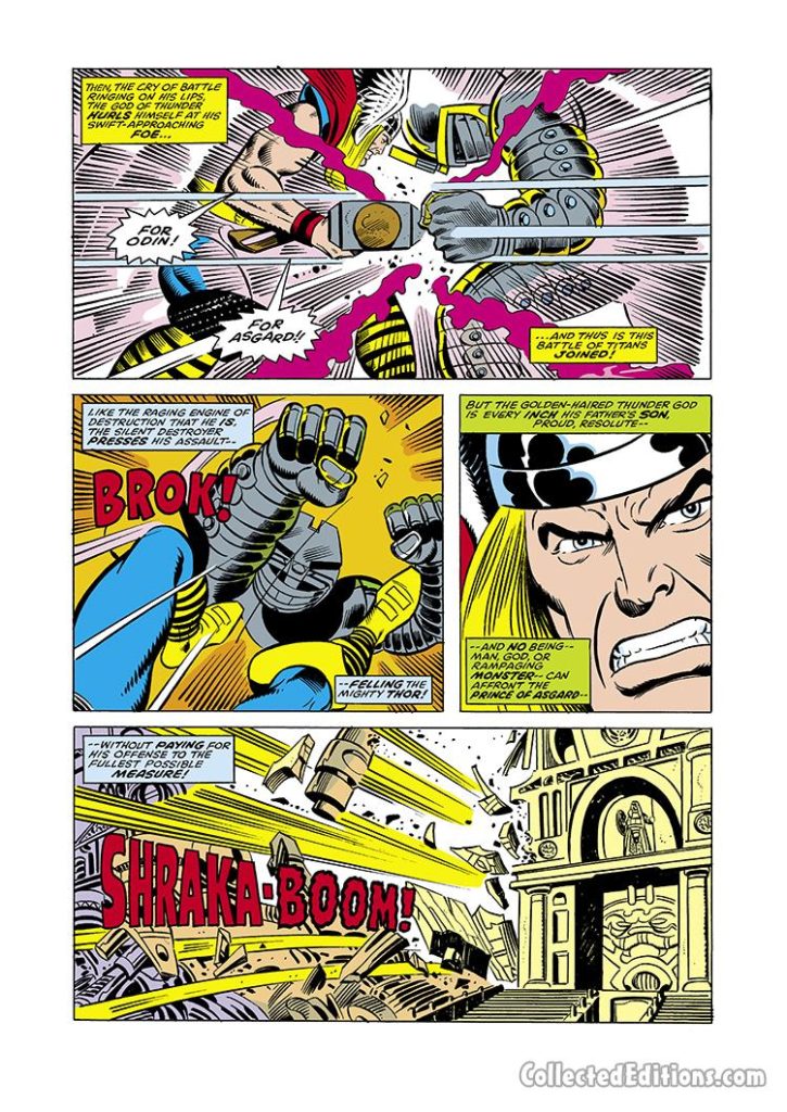 Thor #265, pg. 4; pencils, Walter Simonson; inks, Joe Sinnott