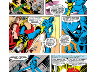 Thor #269, pg. 14; pencils, Walter Simonson; inks, Tony DeZuniga; Stilt-Man