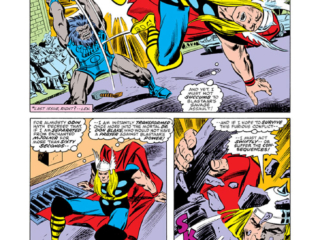 Thor #270, pg. 2; pencils, Walter Simonson; inks, Tony DeZuniga