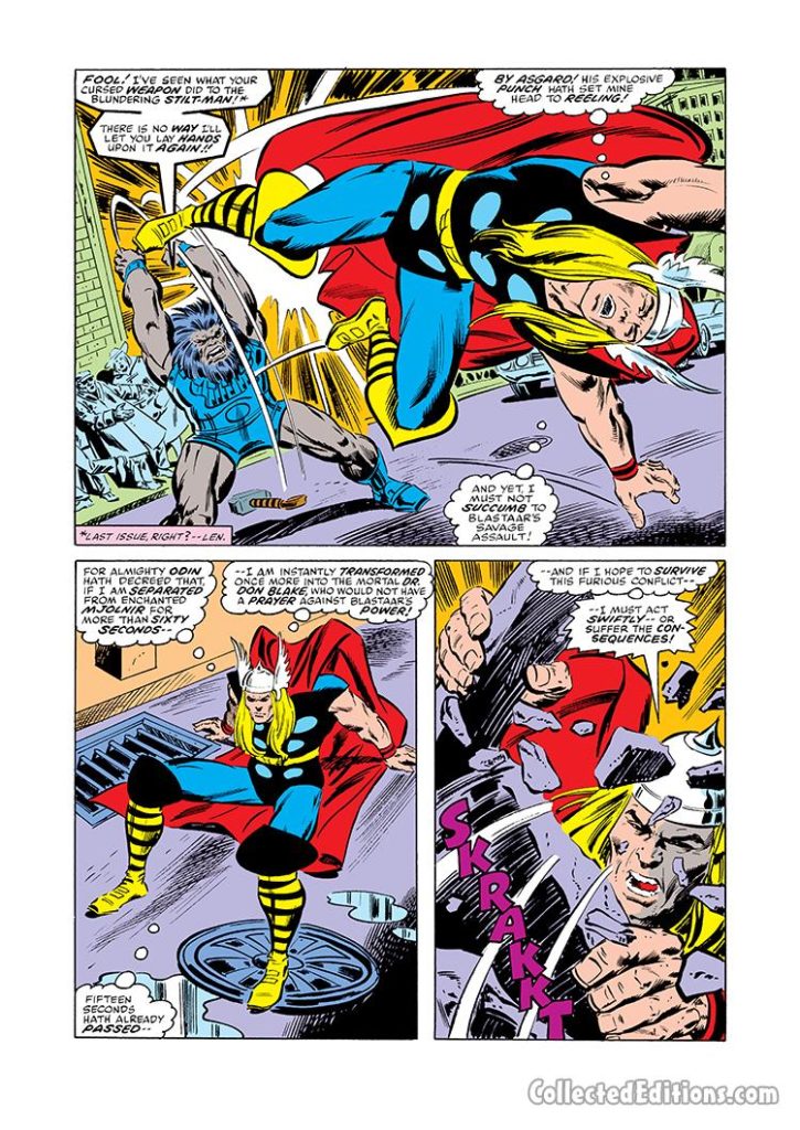Thor #270, pg. 2; pencils, Walter Simonson; inks, Tony DeZuniga