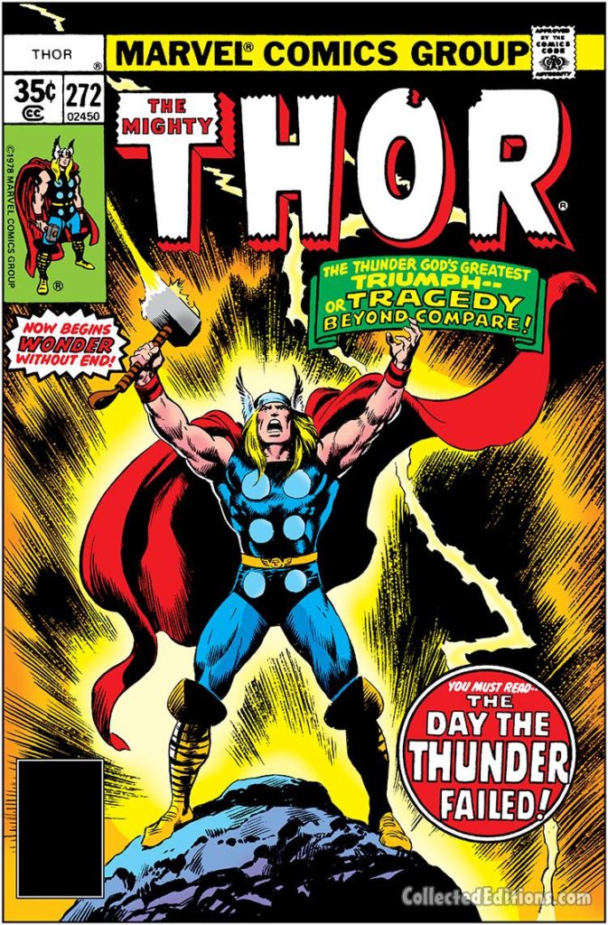 Thor #272 cover; pencils, John Buscema; inks, uncredited