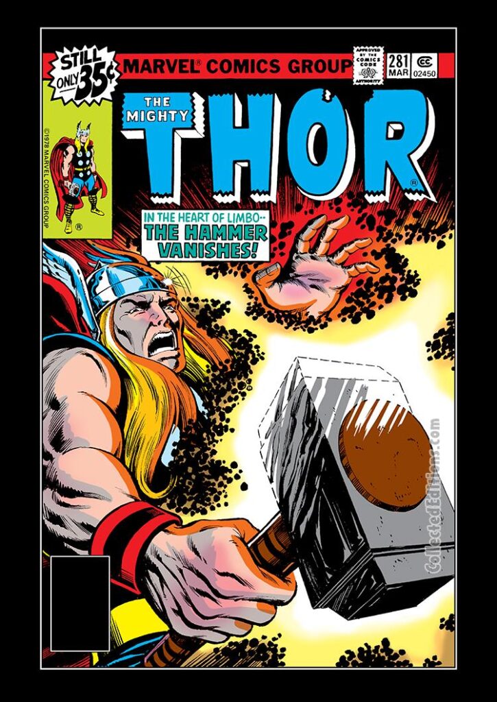 Thor #281 cover; pencils, Keith Pollard; inks, uncredited