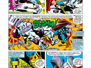 Thor #288 pg. 13; pencils, Keith Pollard; inks, Chic Stone