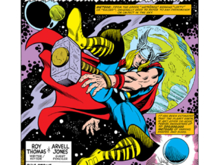 Thor #290 pg. 1; pencils, Arvell Jones; inks, Chic Stone