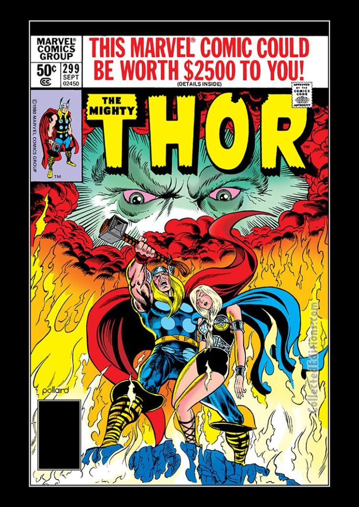 Thor #299 cover; pencils and ink, Keith Pollard; Valkyrie