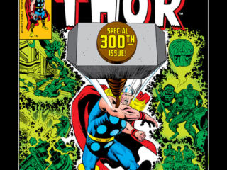 Thor #300 cover; pencils and inks, Keith Pollard; Anniversary issue