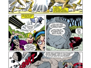 Thor #312, pg. 12; layouts, Keith Pollard; pencils and inks, Gene Day; Tyr vs. Thor, Mjolnir