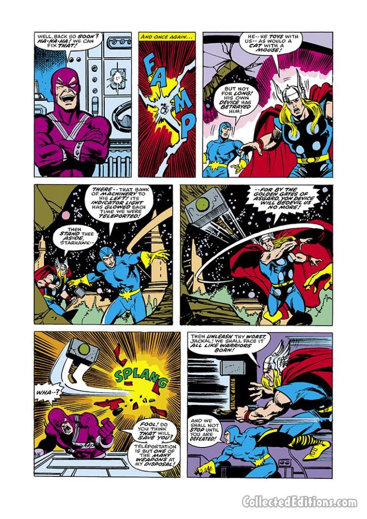 Thor Annual #6, pg. 27; pencils, Sal Buscema; inks, Klaus Janson