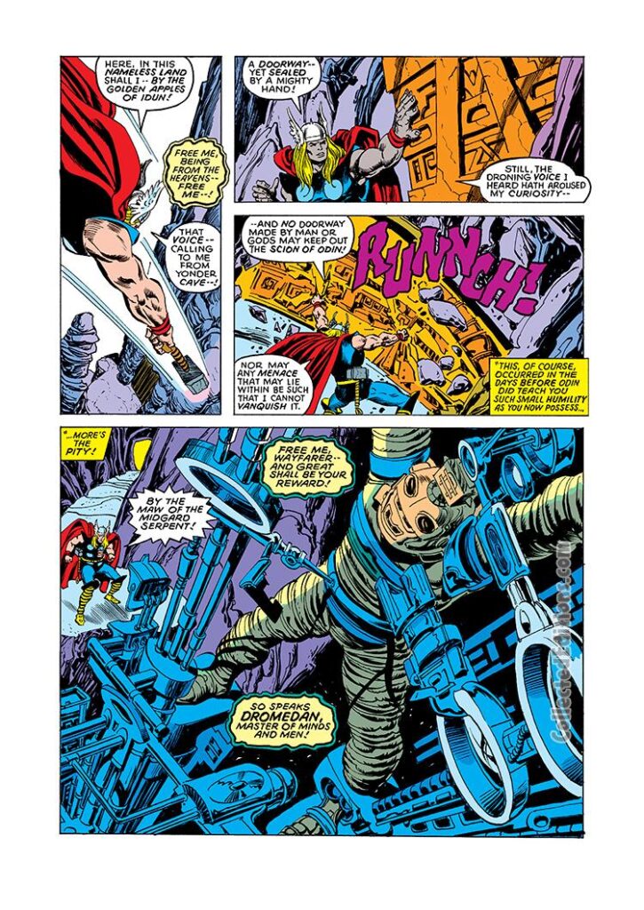 Thor Annual #7, pg. 8; pencils, Walter Simonson; inks, Ernie Chan; Celestials