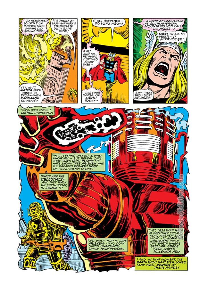 Thor Annual #7, pg. 34; pencils, Walter Simonson; Celestials/Eternals