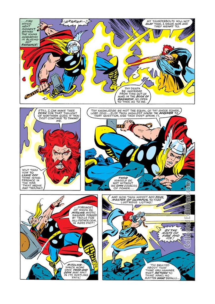 Thor Annual #8, pg. 26; pencils, John Buscema; inks, Tony DeZuniga; Zeus