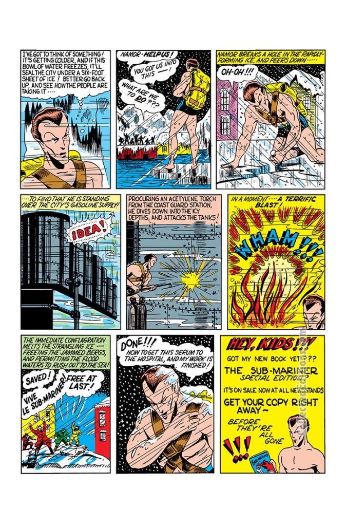Human Torch Comics #4, pg. 53; "The Sub-Mariner", Bill Everett Golden Age