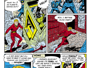 Human Torch Comics #6, pg. 5; "Secret Arsenal", Golden Age, Timely Marvel, Toro