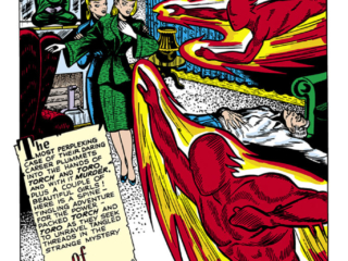 Human Torch Comics #28, pg. 1; "The Twins Who Weren't!", Carl Burgos, Toro, Atlas era heroes, 1950s Timely Marvel