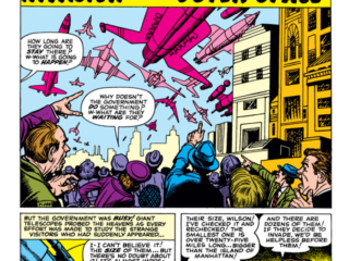 Tales of Suspense #2. "Invasion from Outer Space", pg. 1. Jack Kirby