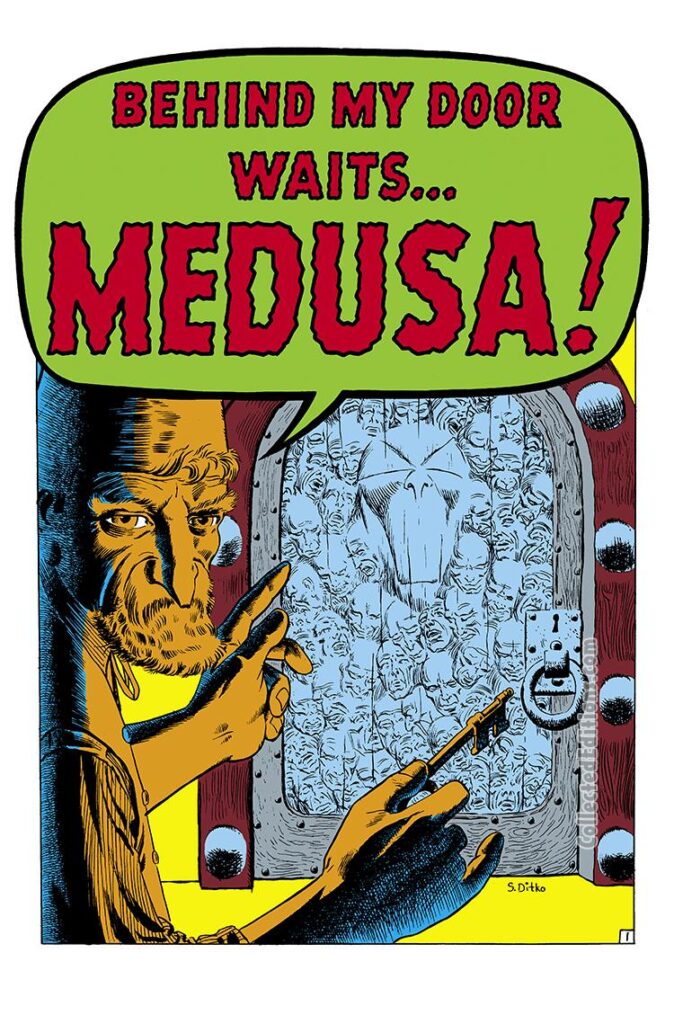 Tales of Suspense #10, pg. 15; "Behind My Door Waits...Medusa!"; Steve Ditko/Atlas Marvel monsters