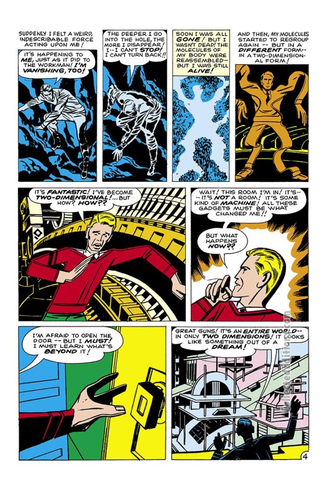 Tales of Suspense #23. "I Entered the Dimension of Doom!", pg. 4. Stan Lee Jack Kirby